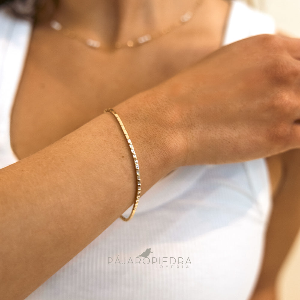 Pulsera Baguette (Fine Collection)