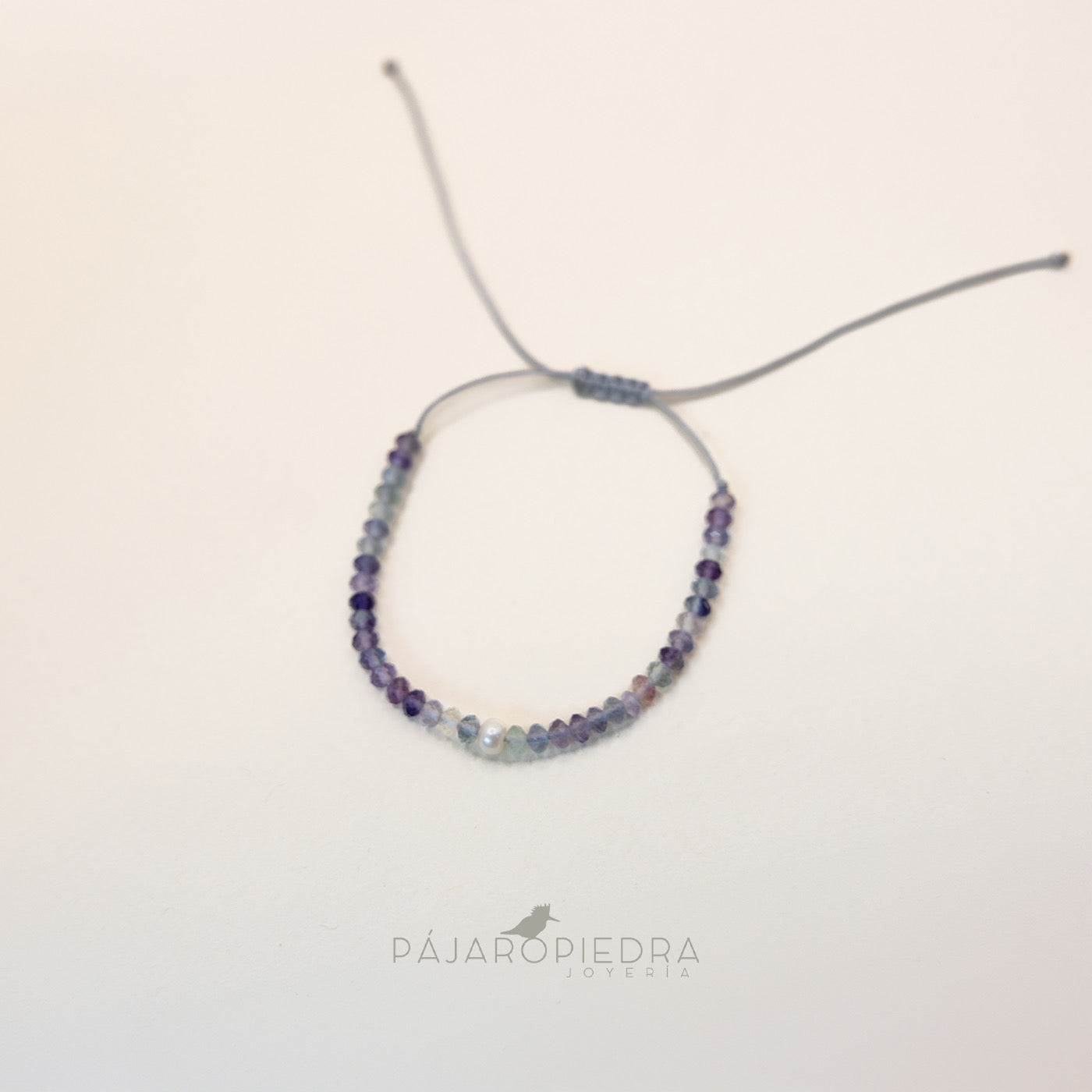Pulsera cristalitos perla