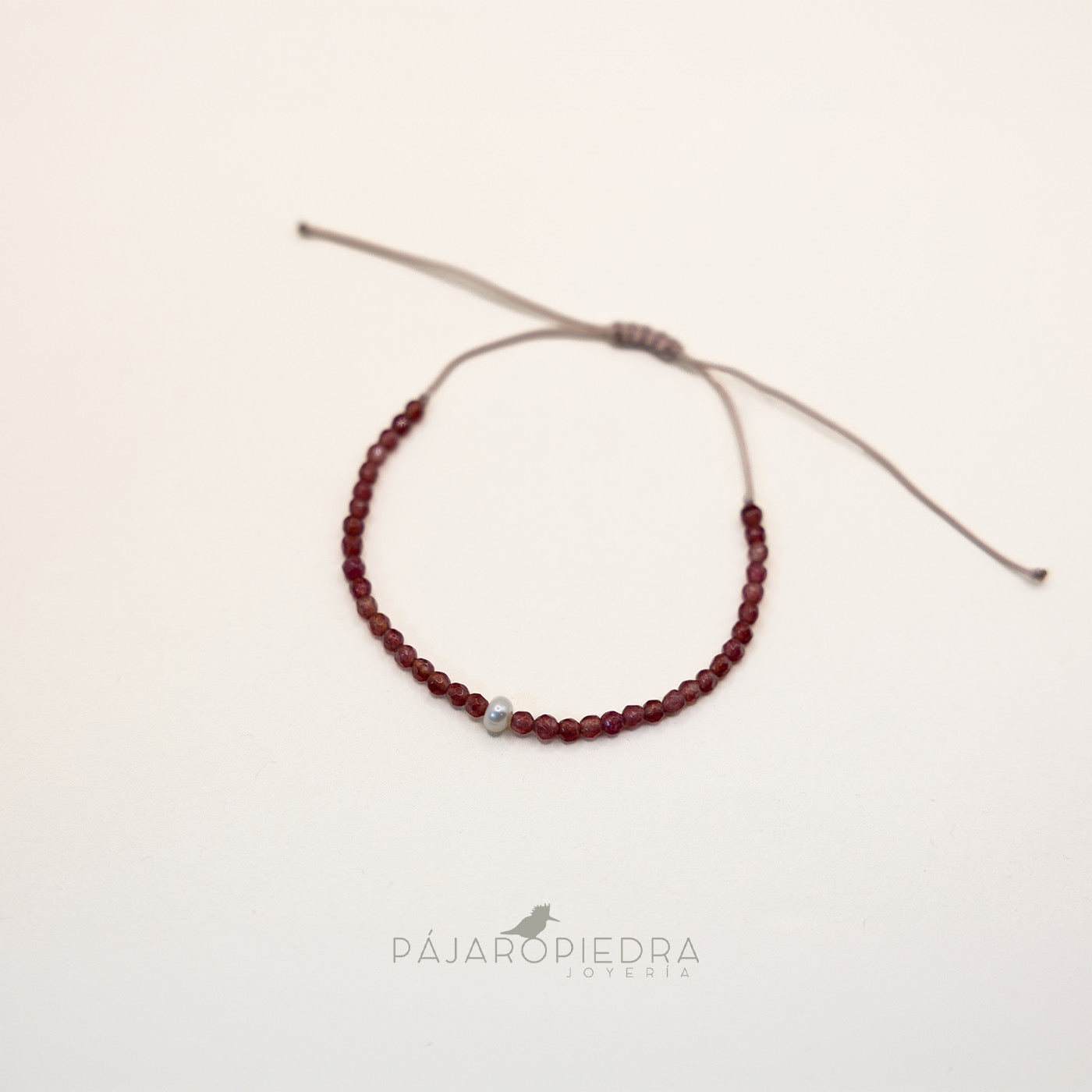 Pulsera cristalitos perla
