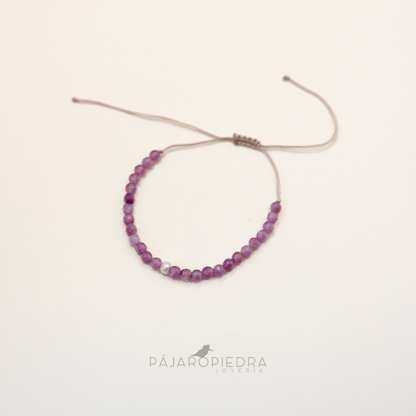 Pulsera cristalitos perla