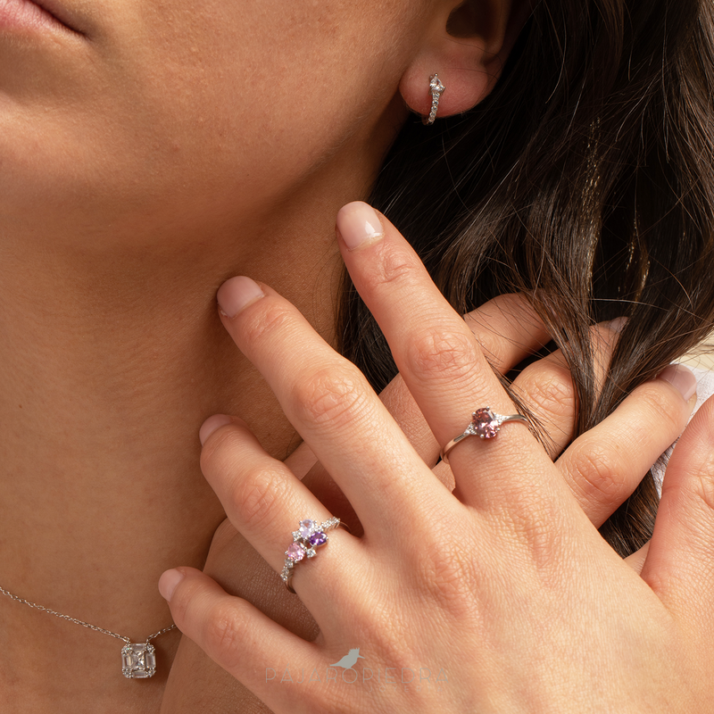 Anillo Flor Lila