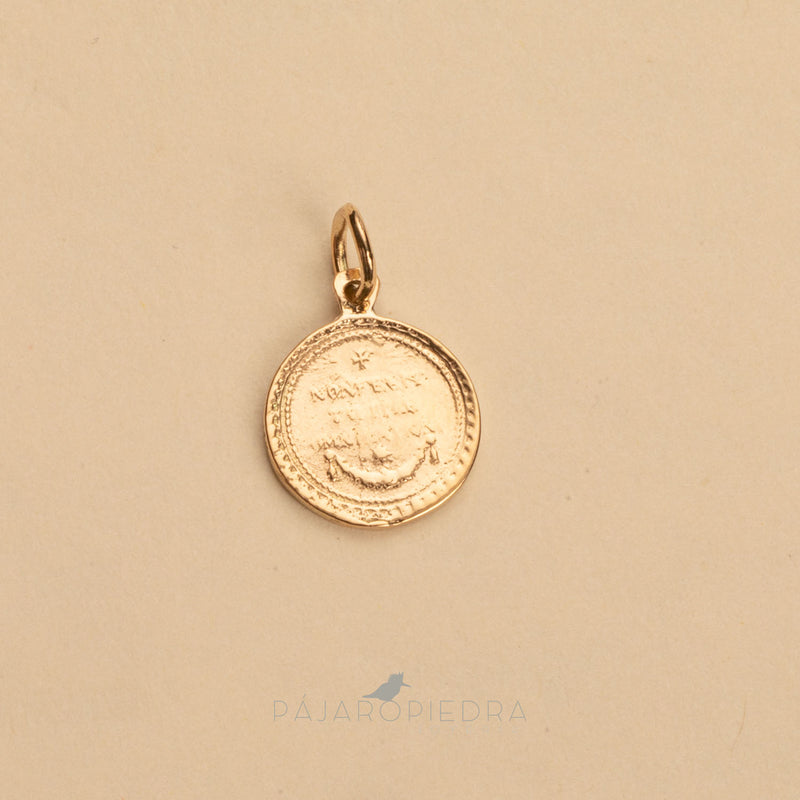 Medalla Virgen Redonda Mini oro (Fine Jewelry)
