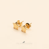 Aretes estrella oro  (Fine Jewelry)