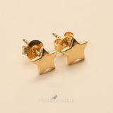 Aretes estrella oro  (Fine Jewelry)