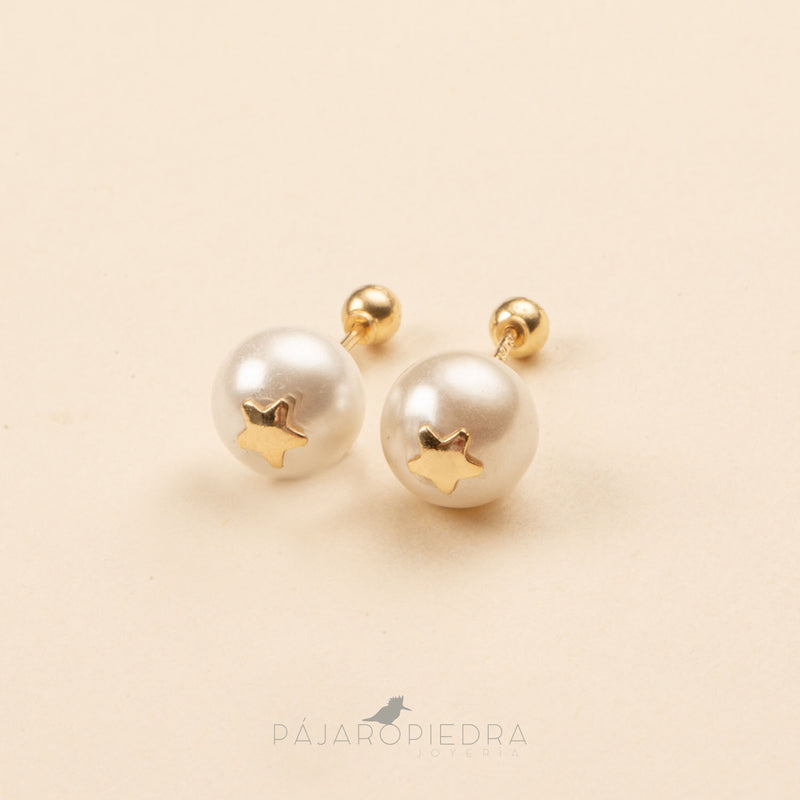 Broquel Perlita con Estrella (Fine Jewelry)