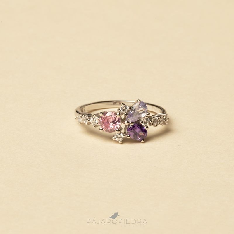 Anillo Flor Lila