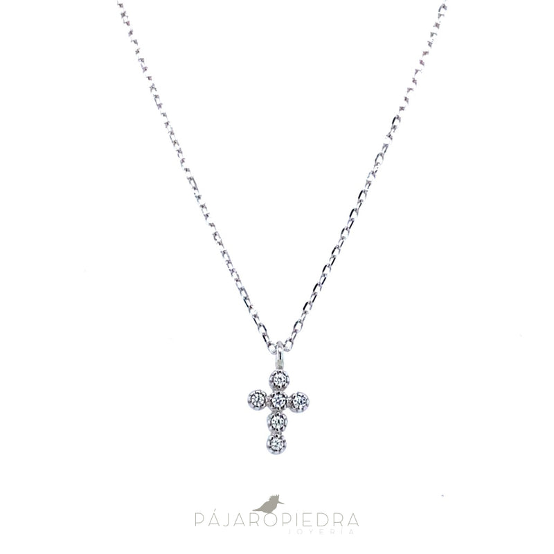 Collar Cruz Bolitas